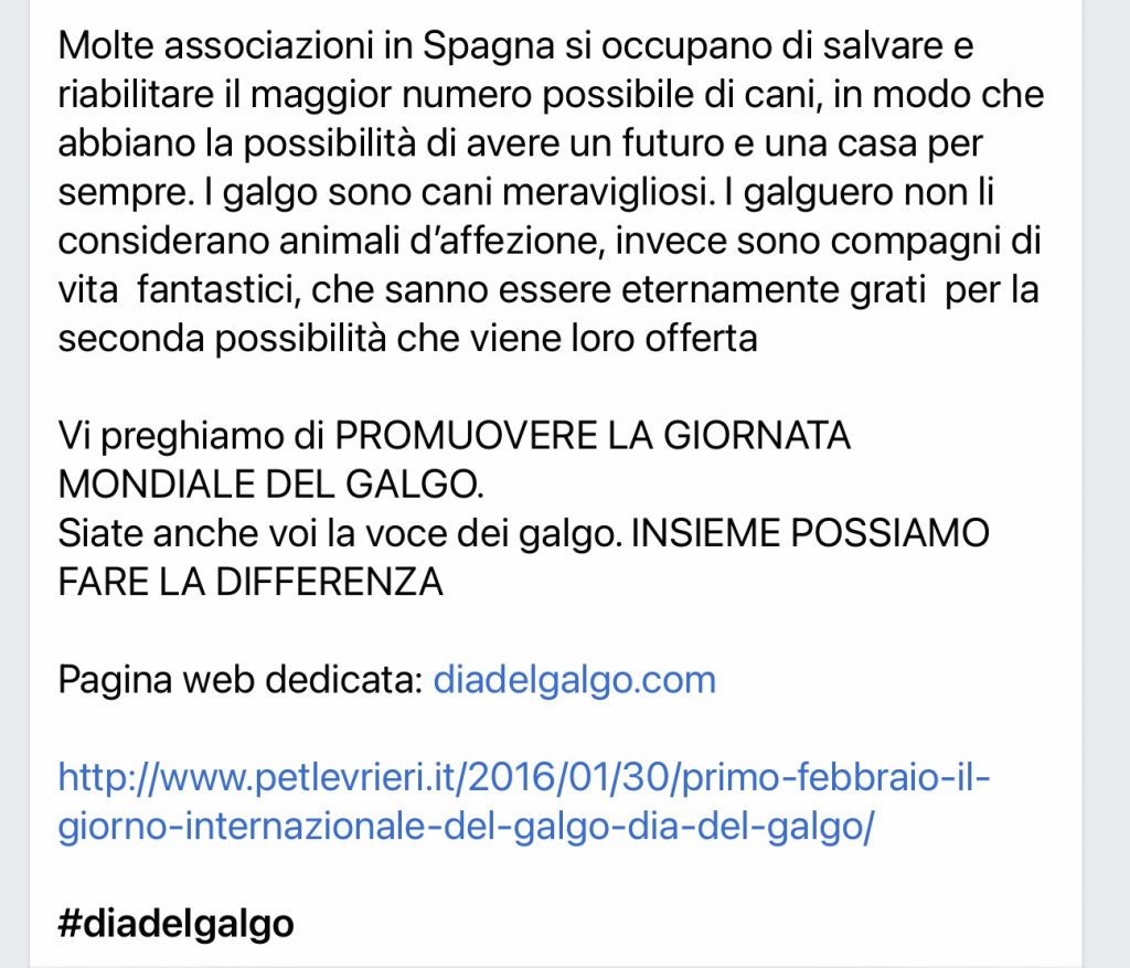 giorno del galgo