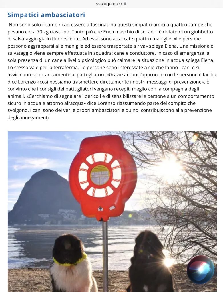 SSSL CANI SALVATAGGIO LUGANO