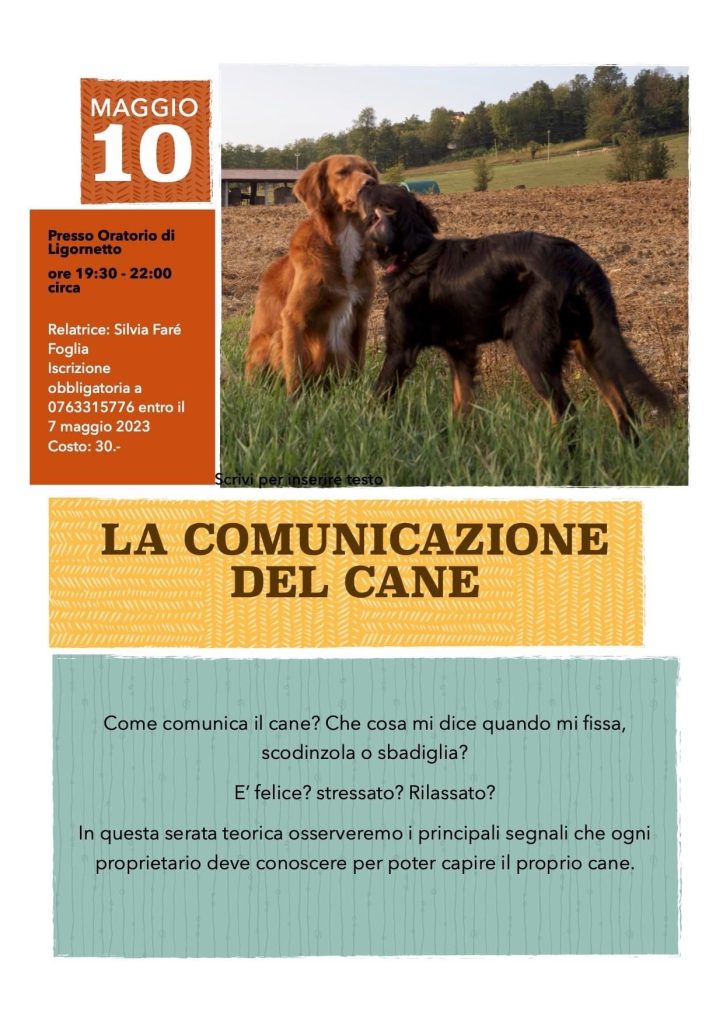 Silvia Fare Foglia evento la comunicazione del cane