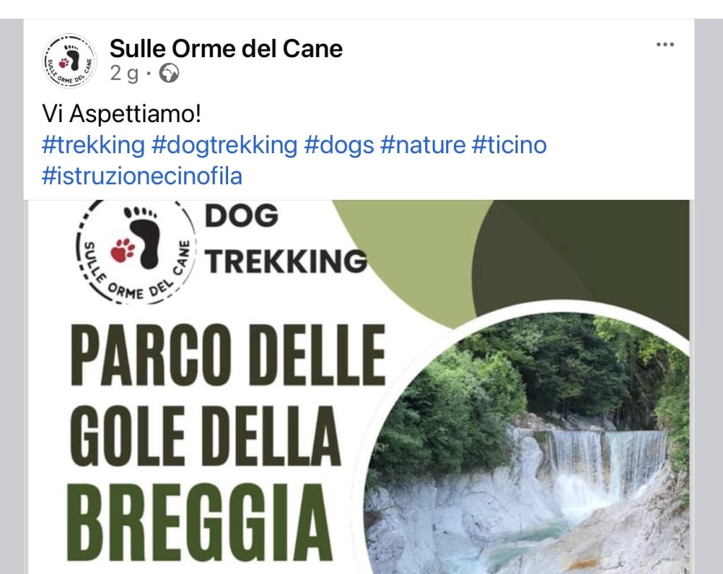 Trekking Gole Breggia Orme del cane